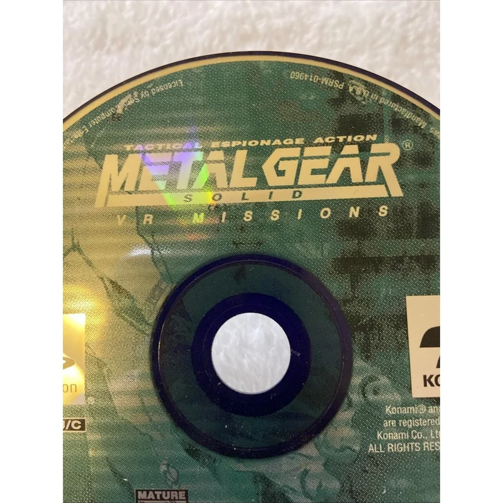 Metal Gear Solid VR Missions Sony PlayStation 1‎ PS1 Disc Only 1999 Jewel Case